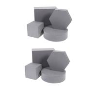 Gadpiparty 2 Set Di Oggetti Di Scena Per Foto Con Cubo Geometrico Sfondo in Schiuma Per Gioielli Cosmetici Decorazioni Eleganti 4 Pezzi*2