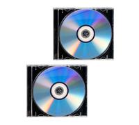 Gadpiparty 2 Set Disco Cd-r Vergine per Registrazione Audio e Dati con Alta Capacità, Custodia Jewel Case, Plastico Resistente per Registrazioni Telefoniche e Gestione Informazioni