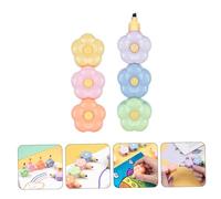 Gadpiparty 2 Set Evidenziatori Tascabili Piccoli Fiore Penne Marker per Scrapbook e Segnalibri Portatili Facili Usare per Studenti e Colori Vivaci e Design Impilabile