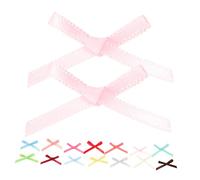 Gadpiparty 2 Set Fiocco Di Nastro Fiocchi Avvolgenti Nastro Nastro Di Raso Per L'artigianato Nozze Accessori Rosa Mestiere Carino Nastro Di Chiffon Piccolo Nastro in Poliestere 500 Pezzi * 2