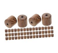 Gadpiparty 2 Set Perline Legno Naturale Per Braccialetti E Collane Fai Da Te Perline Tonde Per Gioielli E Treccine Spacer Resistenti E Versatili Per Artigianato 100 Pezzi * 2