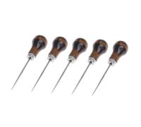 Gadpiparty 2 Set Punteruolo Legno per Cucito da Strumento per Perforazione Pelle E Tessuti per Riparazioni Fai da Te Design Ergonomico E Comodo da Usare 5 Pezzi*2