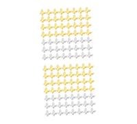 Gadpiparty 2 Set Riempitivi Epossidici Forma Per Creazioni Fai Da Te Accessori Artigianali Per Collane E Bracciali Oro E Argento 100 Pezzi * 2
