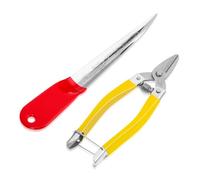 Gadpiparty 2 Set Strumenti per Tessere Il Rattan Riparazione del Rattan Risarcimento Materiale Fustigazione Strumento di Riparazione di Vimini Cestino Utensili Taglierine Cutter Plastica