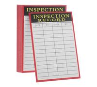 Gadpiparty 20 fogli Schede di Registrazione Ispezione e Monitoraggio per Pallet Etichette Resistenti per Manutenzione Attrezzature Carte Data per Gestione Magazzino e Controllo Scorte