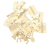 Gadpiparty 20 Pezzi Cerniere per Mobili in Miniatura in Ferro Antiruggine, Cerniere Pieghevoli Piccole per Scatole di Legno e Cassetti, Accessori per Lavori Artigianali e Casette per