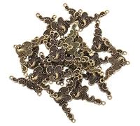 Gadpiparty 20 Pezzi Ciondolo di pavone Ciondoli pendenti fascino incantesimi per collana pendente fabbricazione Accessori per la creazione di gioielli collana che fa il ciondolo lega