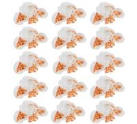 Gadpiparty 20 Pezzi Ciondolo Popcorn in Resina Bianco per Gioielli Fai | Decorazione , Accessorio per Progetti Manuali e Regalo, Ornamento Leggero dal Gusto Adorabile