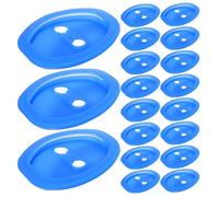 Gadpiparty 20 Pezzi Copertura Protettiva Accessorio per Veicoli per Serratura Porta Gomma Blu, Assorbitore di Urti Installazione Autoadesiva