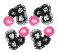 Gadpiparty 20 Pezzi Rete per Chioma Elastico Nero a Forma di Pizzo Leggero e Confortevole per Danza, Adatto a Occasioni Eleganti e Uso Quotidiano, Mantiene i Chioma e Ordinati