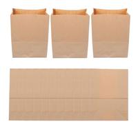 Gadpiparty 20 Pezzi Sacchetto di Carta Kraft per Frutta e Verdura, Busta per Pane, Pieghevole e Lavabile, Kaki, per Cipolle, Scuola e Conservazione in Cucina