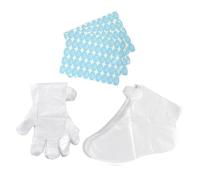 Gadpiparty 200 Pezzi Maschera piedi usa e getta copri piedi per bagno di cera sacchi per i piedi in cera calda calzini usa e getta set piedi pedicure guanti Terme stivali