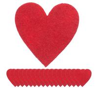Gadpiparty 200 Pezzi Sentivo Il Cuore Rosso Coriandoli di Feltro di Forniture di Bouquet Decorazioni di Decorazione Ghirlanda a Cuore Rosso Cuori di Feltro Provato