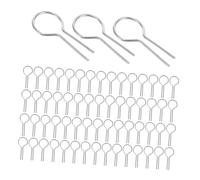 Gadpiparty 200pezzi Ganci Forma di r in Filo di Nicromo Ad Alta Resistenza al Fuoco per Progetti di Fusione di Ceramica e Vetro Accessori per Pendenti Fai da Te