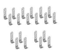Gadpiparty 20pezzi Clip Di Supporto Per Mensole Frigorifero Acciaio Inossidabile Da Ganci Per Congelatore e Frigorifero Facili Da Installare Resistenti e Duraturi Per Organizzare Spazi Cucina