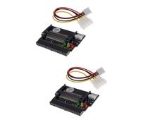 Gadpiparty 2pezzi Adattatore Compact Flash Ii Con Led Supporta Dma e Pin Per Collegamenti Diretti Compatibile Con Cf-ii e Colore Nero