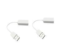 Gadpiparty 2pezzi Adattatore Usb Scheda Audio Virtuale Canali Per Notebook e Laptop and Play Senza Driver Bianco Con Indicatori Led