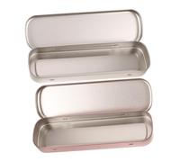 Gadpiparty 2pezzi Astuccio Portapenne Metallo Con Fodera Protettiva Contenitore Compatto Organizer Per Penne e Matite Design Compatibile Per Scuola e Ufficio Regalo Pratico Per Ragazzo Ragazz