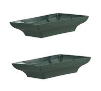 Gadpiparty 2pezzi Ciotola Composizioni Floreali Base per Centrotavola Vassoio di Plastica Resistente Forniture per Composizioni Floreali Supporto per Bouquet da Sposa Facile da Usare e