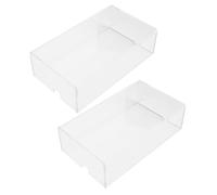 Gadpiparty 2pezzi Coprimouse Trasparente Acrilico Protezione Antipolvere Per Mouse Cover e