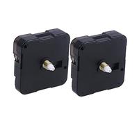 Gadpiparty 2pezzi Meccanismo Orologio Quarzo con Movimento Secondo Salto Kit per Sostituzione Orologi Nero