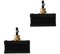 Gadpiparty 2pezzi Mini Lathe Tool Holder Kit Lega Di Alluminio Portacoltelli Per Cambio Rapido Adatto Per Tornio Installazione Esterna e Alta Precisione