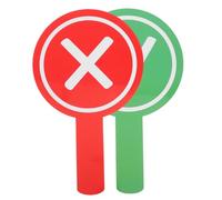 Gadpiparty 2pezzi Palette Bifacciali Sì No Per Voto in Classe Risposta Per Studenti e Insegnanti Materiale Resistente Design Leggero e Portatile Impugnatura Per Valutazione e Apprendimento