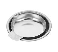 Gadpiparty 2pezzi Piatto di Pesatura Strass in Acciaio Resistente Vassoio per Bilancia Elettrica Piatto di Pesatura Digitale per Bigiotteria Vassoio per Bilancia Bordi Arrotondati Superficie