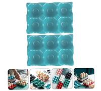 Gadpiparty 2pezzi Portauova Ceramica Scatola Per Uova Refrigerata Con Base Antiscivolo Organizzatore Per Uova Contenitore Pratico e Impilabile