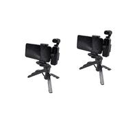 Gadpiparty 2pezzi Supporto Per Smartphone Con Treppiede Per Gimbal Pocket Design Per Fotografia e Video Nero