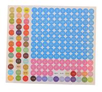 Gadpiparty 2sets Adesivi Numeri Colorati Decalcomanie per Pittura Etichette Croce Adesivi Numeri e Lettere Facili da Usare Non Danneggiano Oggetti