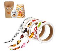 Gadpiparty 3 di 3000 adesivi divertenti per naso e bocca, adesivi auto per cartoni animati fai da te per arti e mestieri, giocattoli per bambini, adulti, feste, decorazioni per