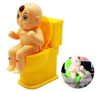 Gadpiparty 3 Pezzi Giocattolo WC a Getto D’Acqua, Scherzo Divertente | Plastica, Forma a Wc Cartone, Effetto Realistico, per Scherzi Quotidiani e Festa del Pesce D’aprile Colore Casuale