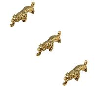 Gadpiparty 3 Pezzi Pendente in Ottone Buona Fortuna Tigre Portachiavi Tigre Amuleto Della Tigre Ciondolo Tigre Fai Da Te Carino Annata Ciondoli Animali Per Fai Da Te Arredamento Chiave
