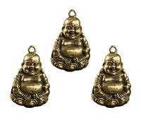 Gadpiparty 3 Pezzi Portachiavi Retro con Ciondolo Maitreya Buddha Set da per Decorazioni Fai da Te e Meditazione per e Famiglia