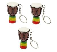 Gadpiparty 3 Pz Portachiavi Djembe Portachiavi a Percussione Djembe Portachiavi Tamburo Djembe Portachiavi Musicale Portachiavi Tamburo Africano Collana Tamburo Di Strumenti Musicali Mancare