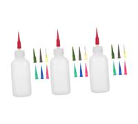 Gadpiparty 3 Set Bottiglia di Ceramica Smaltata radice Bere Una Bottiglia con Mini spruzzatore riempibile Piccolo Strumento ceramico applicatore di flaconi ad ago plastica