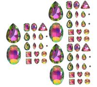 Gadpiparty 3 Set Decorazione per Trapano Ad Artiglio Cucire A Forma di Strass d'Argento Artiglio Strass Glitter Piccoli Strass Cucito di Gioielli Bicchiere 50 Pezzi * 3