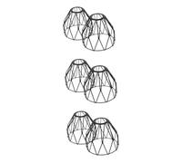 Gadpiparty 3 Set Di Paralume in Ferro Stile Vintage Con Gabbia Per Paralume Da Soffitto Protezione Per Lampadina 2 Pezzi*3