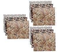 Gadpiparty 3 Set Heat Transfer Film Leopard Pattern Transfer Sheets for DIY Crafts Durable And Easy To Cut for Clothing And Accessories Mixed Style 3 Pezzi * 3