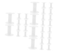 Gadpiparty 3 Set Rocchetti da Cucito Trasparenti in Resistente da Spolette per Macchine da Cucire Accessori Pratici Portatili per Filo Ricamo 10 Pezzi*3