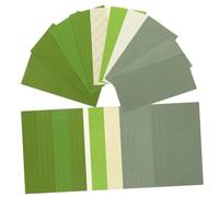 Gadpiparty 30 Fogli Carta Sfondo a Colore Solido Scrapbooking Materiale Pastello mestiere Carta di Sfondo dell'album Carta straccia per l'inserimento nel diario cartoncino per Album Verde