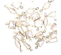 Gadpiparty 30 Pezzi Connector Diy per Collane e Bracciali Charm Geometrici Eleganti per Creazioni Artigianali Materiale Leggero e Resistente