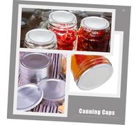 Gadpiparty 30 pezzi Coperchi in Lamina per Barattoli Bocca Larga Tappi Piani Sigillanti Smontabili per Conservazione Alimenti Riutilizzabili e Resistenti per Marmellate e Salse