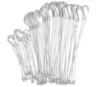 Gadpiparty 30 Pezzi Ganci in Plastica per Vasi Sospesi Colore Chiaro Catene di Ricambio per Vasi da Fiori per Balconi e Spazi Esterni