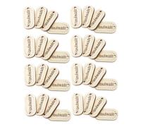 Gadpiparty 300 Pezzi Handmade Wooden Buttons And Tags With For Crafts Sewing Knitting Labels And Scrapbooking Decorations Oval