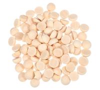 Gadpiparty 300 Pezzi Mezze Palline Legno Naturale Grezzo per Fai da Te Decorazioni Natalizie Accessori Artigianali Leggeri e Versatili