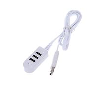 Gadpiparty 3a Caricatore Hub Usb Multi-port Bianco Estensione Per Desktop e Notebook Carica Offline e Portatile Adatto Smartphone e Dispositivi Usb