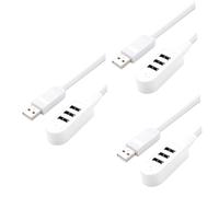 Gadpiparty 3pezzi Hub Multi-port Con Design Compatto e Trasmissione Dati Veloce Caricatore Usb Per Notebook e Dispositivi Mobili Bianco