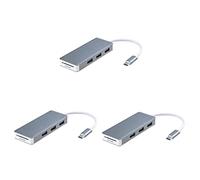 Gadpiparty 3pezzi Hub Usb Type-c Con Porte Adattatore e Connessione Ethernet Compatibile Con Design Compatto e Leggero Per Viaggi e Lavoro